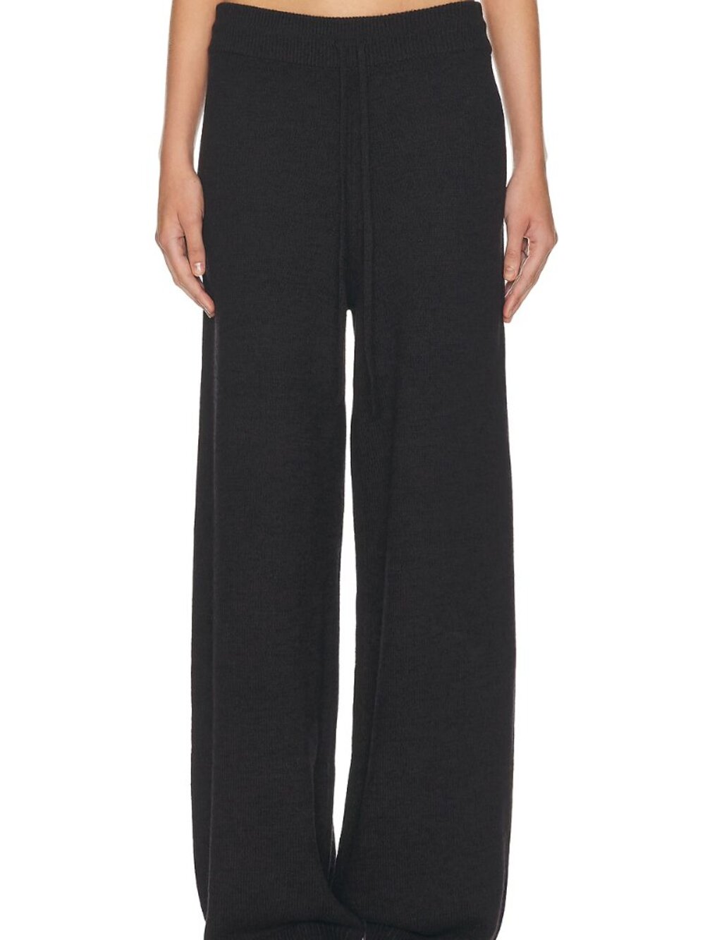 Helsa Paxton Knit Pant Dark Brown Size S 100% Wool EUC